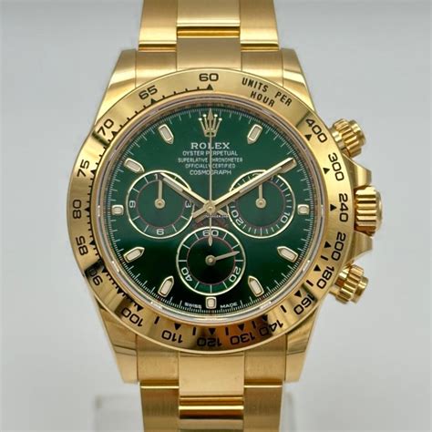 rolex gold grünes lederband